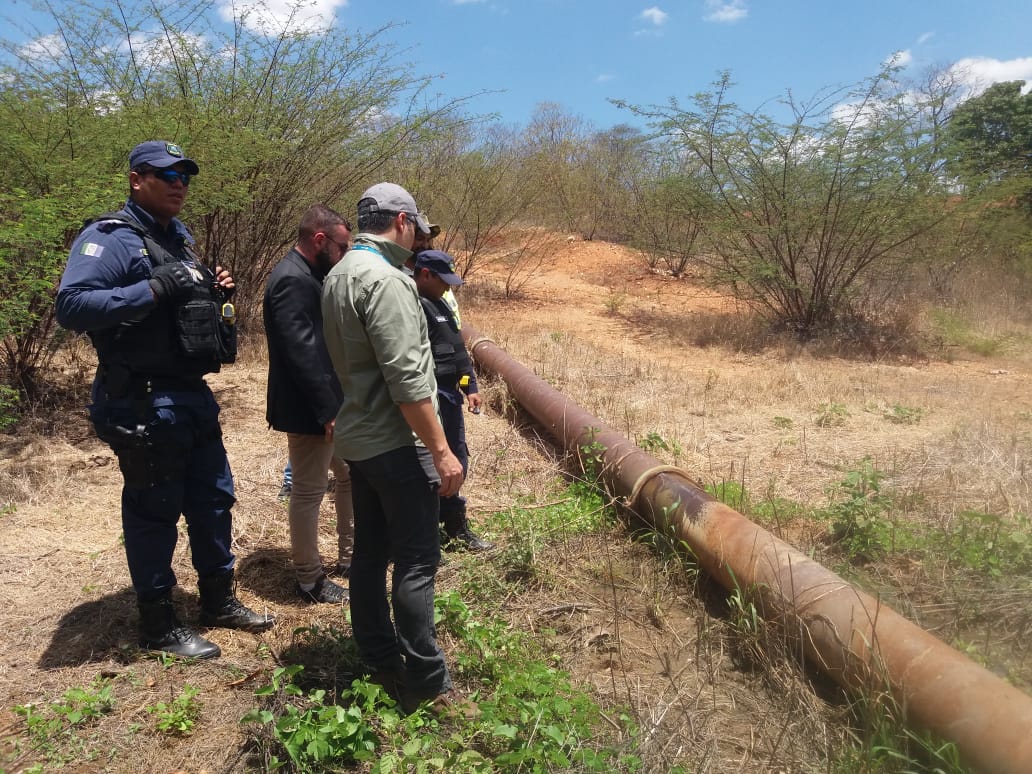 Polícia Civil apura furto de água da adutora do Trussu