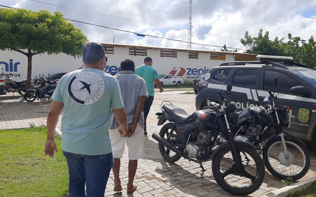 Preso suspeito de matar irmão a golpes de faca em Iguatu