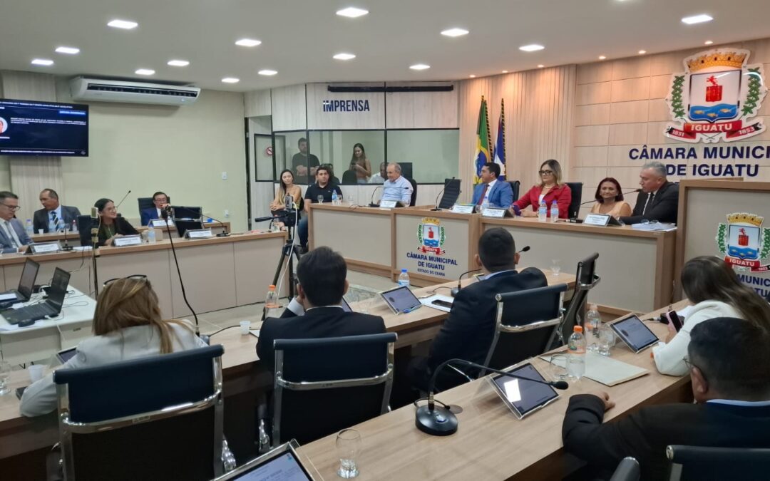 Semana movimentada na Câmara de Iguatu tem posse, projetos sociais e debates sobre reestruturação administrativa