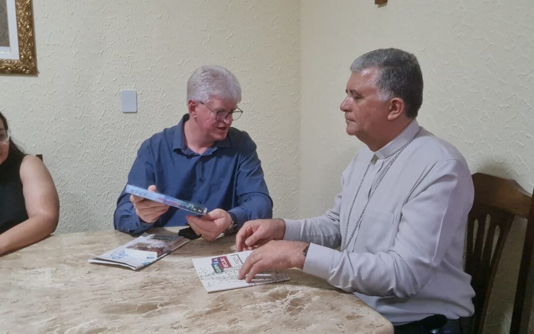 Dom Geraldo Freire recebe pastor Odair Braun da Igreja Luterana em visita ecumênica