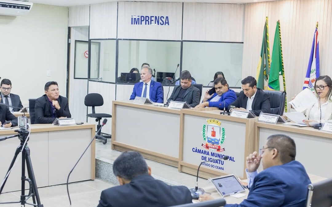 Câmara de Iguatu encerra semana com aprovações e debates sobre saúde, obras e esporte