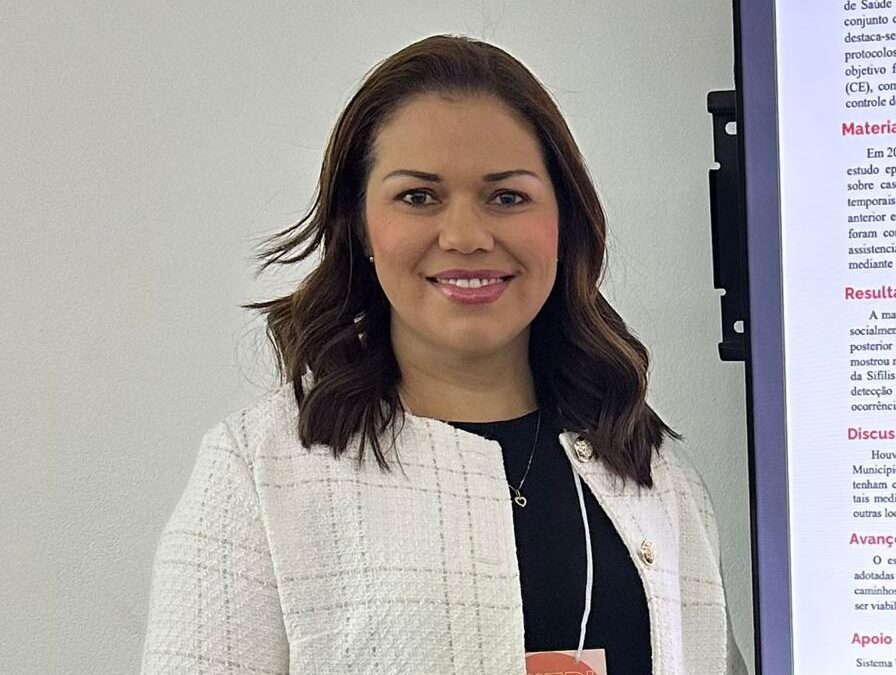 Enfermeira Fideralina Rodrigues ganha destaque nacional ao transformar prática em pesquisa sobre sífilis congênita
