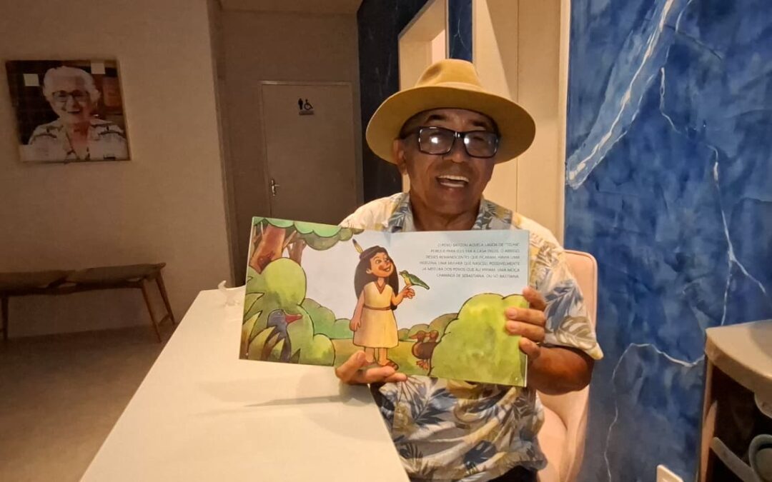Escritor Almir Mota lança livro ‘A Lagoa da Bastiana’ na escola Modelo